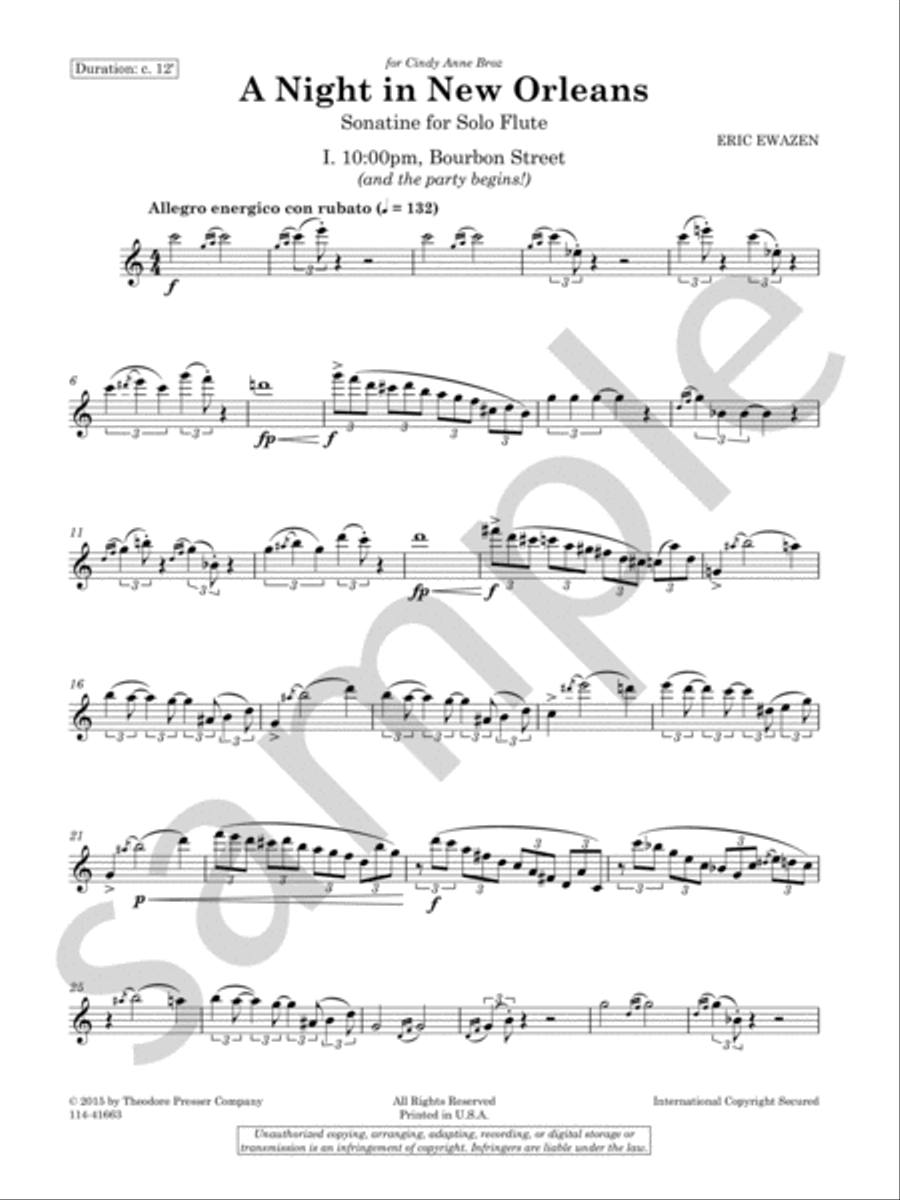 A Night In New Orleans Chamber Music scores gallery preview page 4