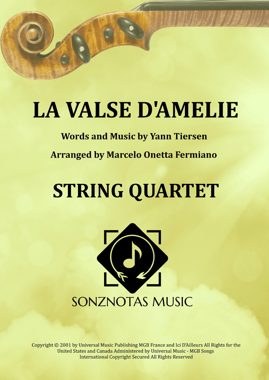 La Valse D'amelie La Valse D'amelie String Quartet scores gallery preview page 1