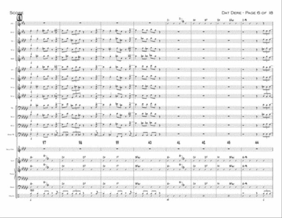 Dat Dere Dat Dere Jazz Ensemble scores gallery preview page 6