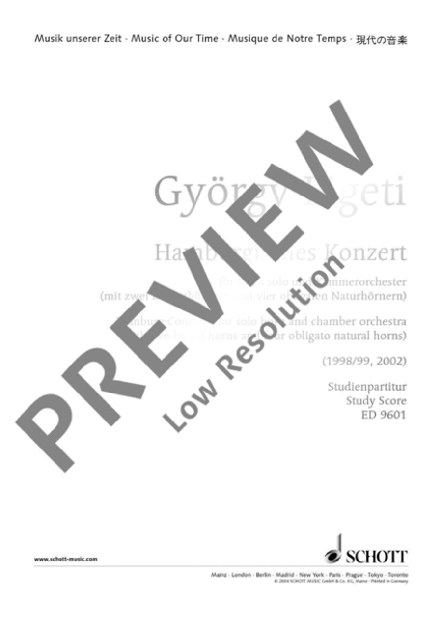 Hamburg Concerto Chamber Orchestra scores gallery preview page 2