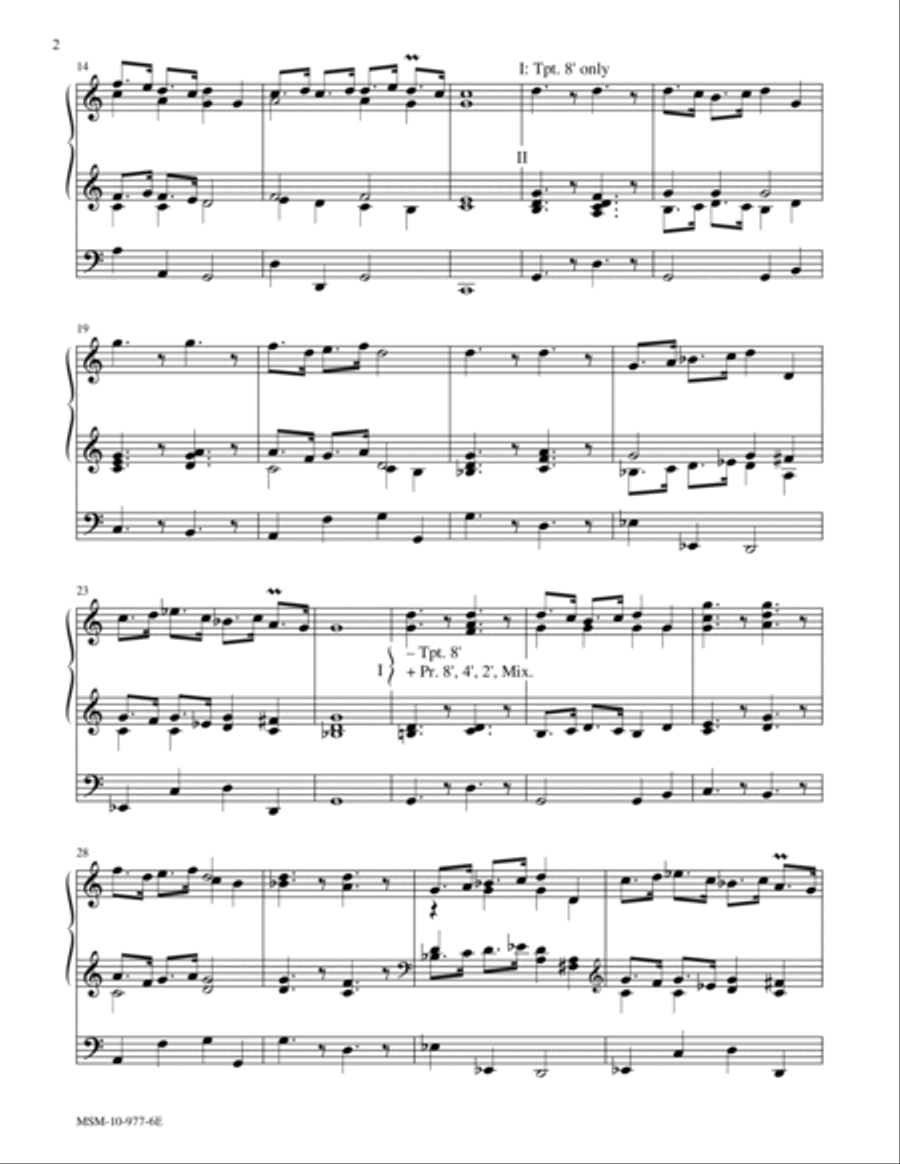 Trumpet Tune in C Trumpet scores gallery preview page 2