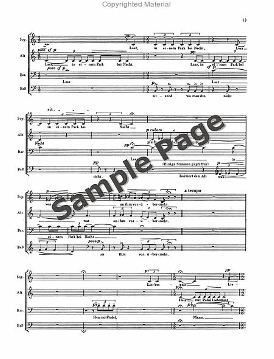 Wyttenbach J Sutil+laar Scherzlieder Mixed Choir scores gallery preview page 14
