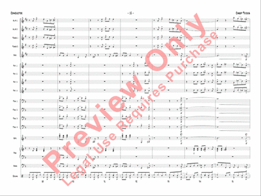 Cheep Tricks Cheep Tricks Jazz Ensemble scores gallery preview page 15