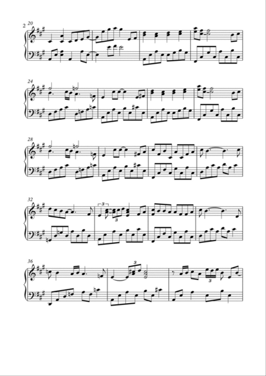 In My Life Piano Solo scores gallery preview page 2