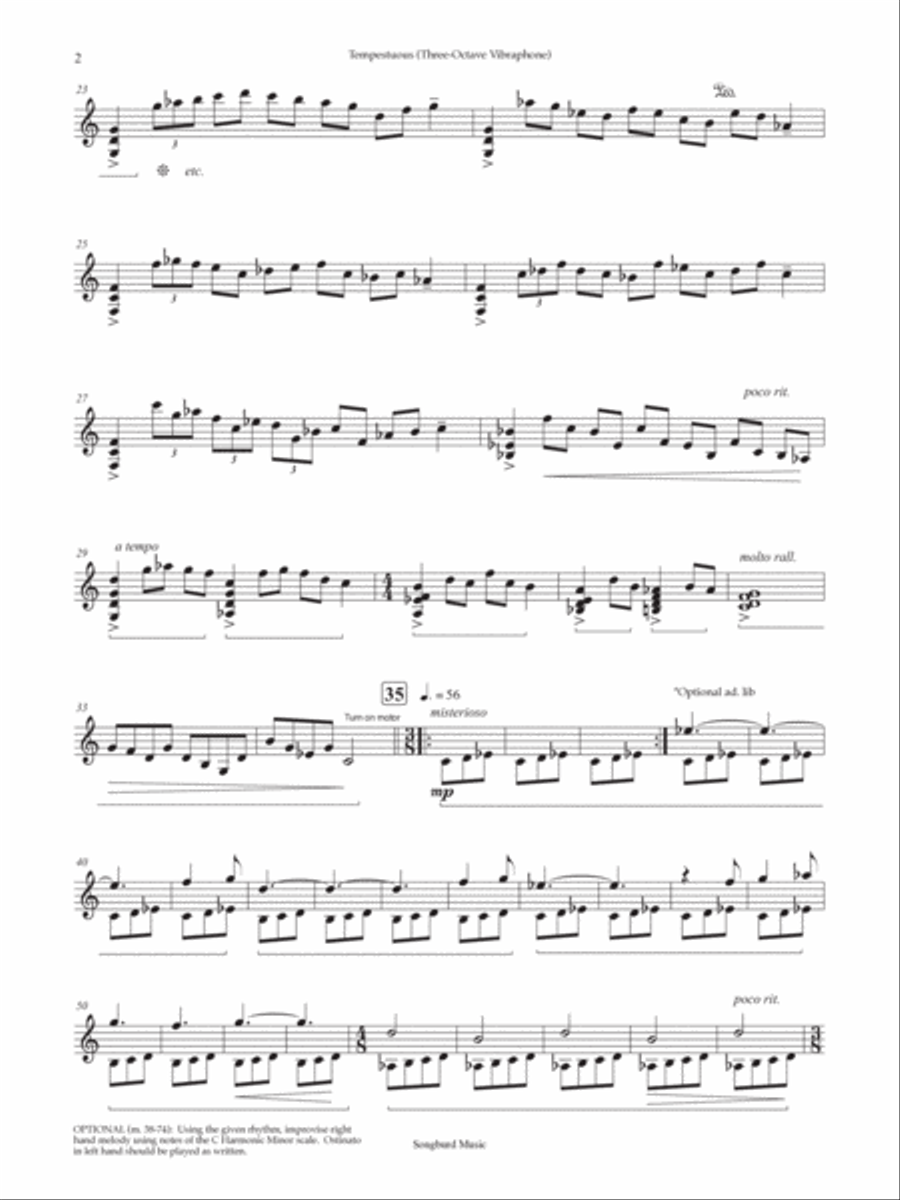 Tempestuous Vibraphone scores gallery preview page 3