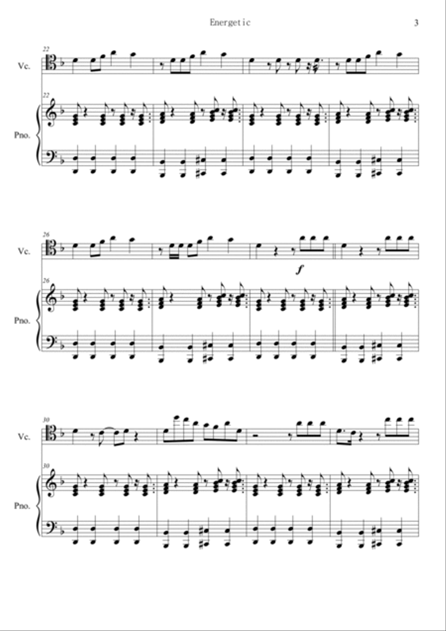 Energetic Piano scores gallery preview page 3