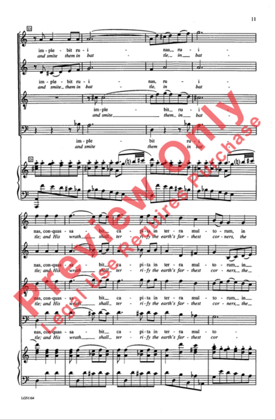 Dixit Dominus, K. 399 Dixit Dominus, K. 399 4-Part scores gallery preview page 11