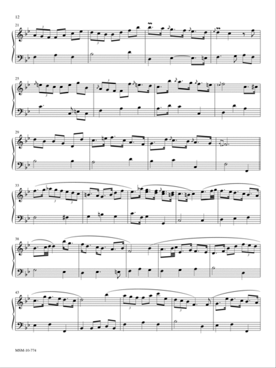 Aria (Bb Major) Organ scores gallery preview page 2