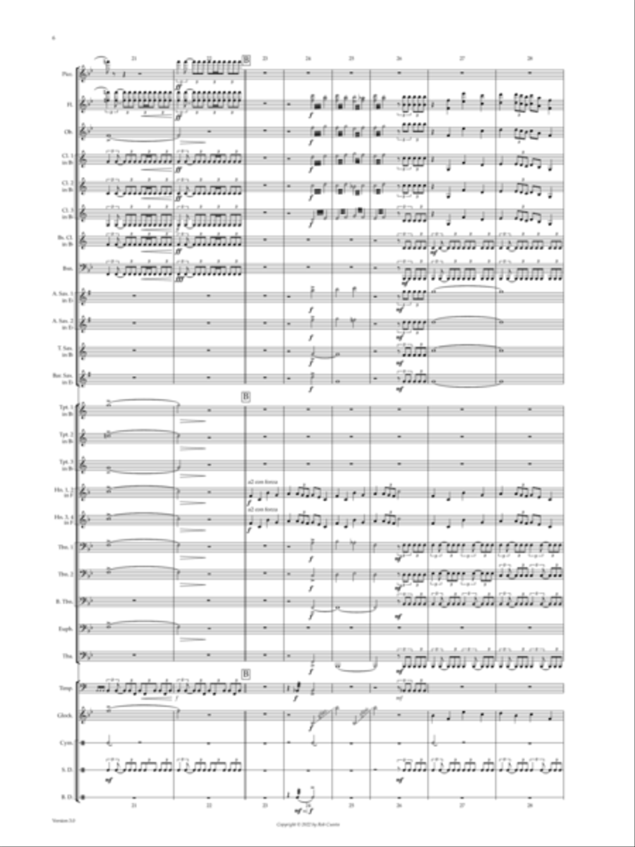 Concert March: The Raiders of Liri Valley Concert Band scores gallery preview page 5