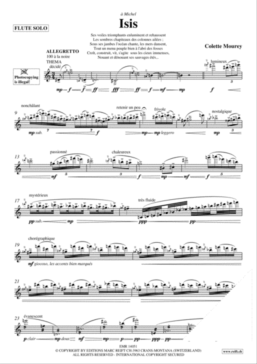 Isis Flute Solo scores gallery preview page 3