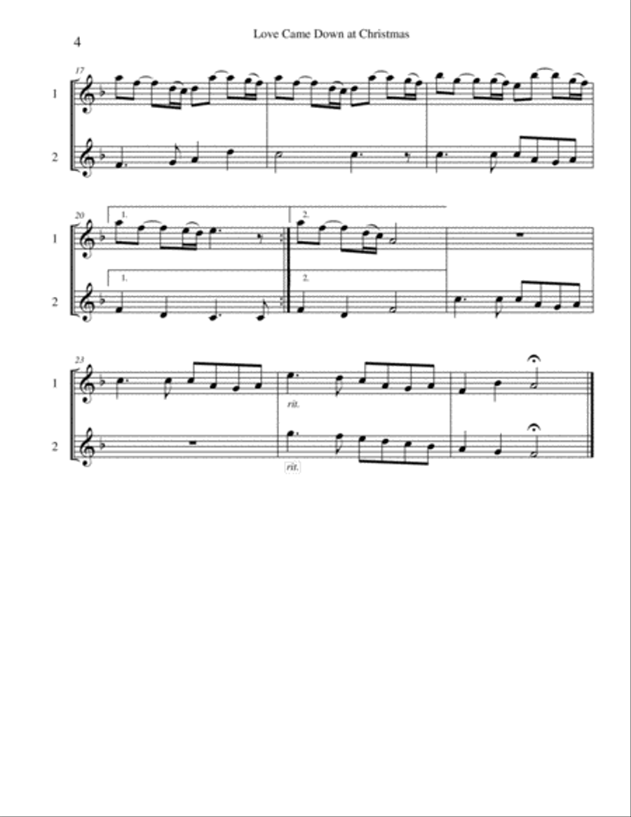 Seven Christmas Duets, Vol. 5 Woodwind Ensemble scores gallery preview page 4