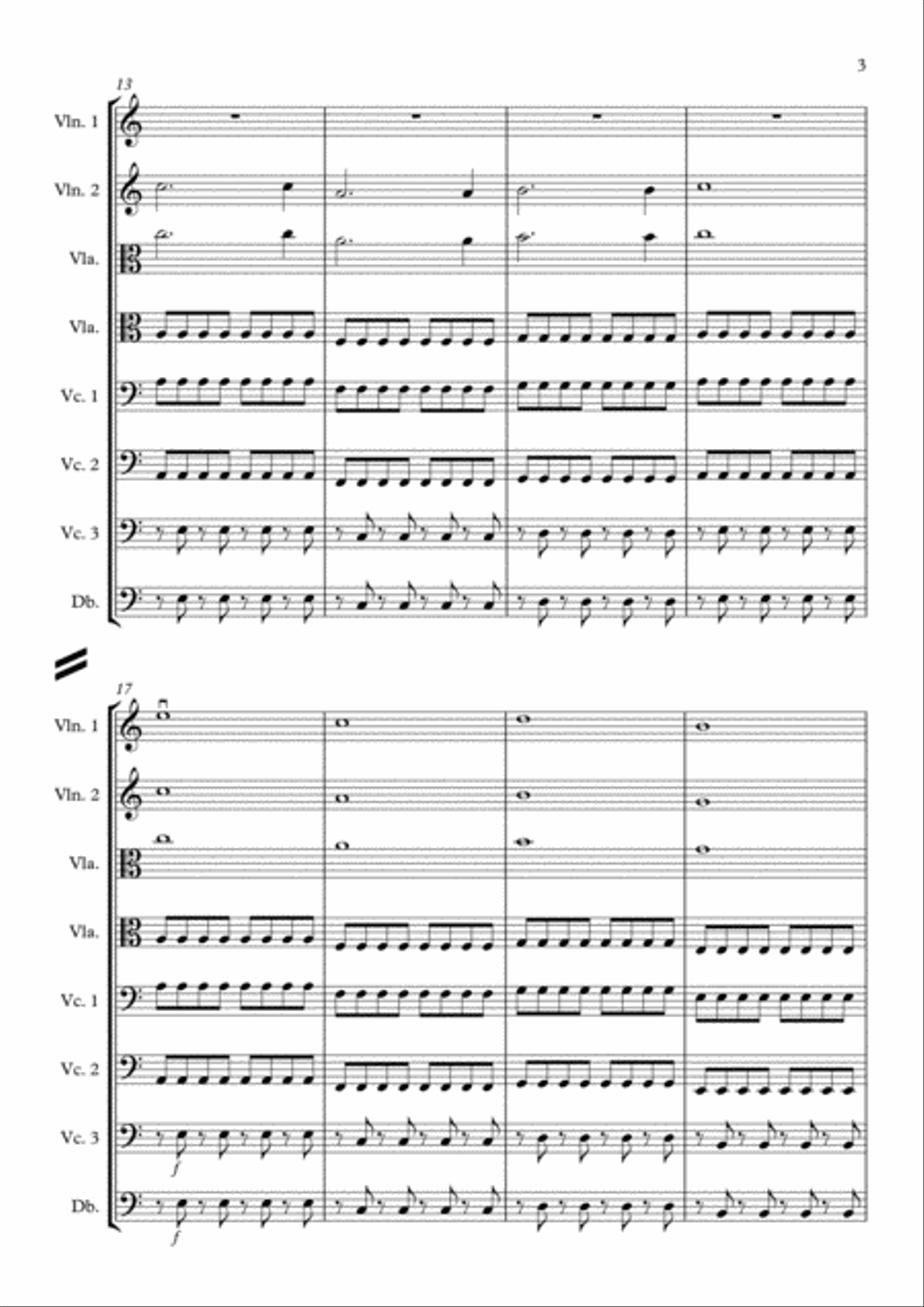 Swell - Easy-to-Play String Ensemble String Quartet scores gallery preview page 3