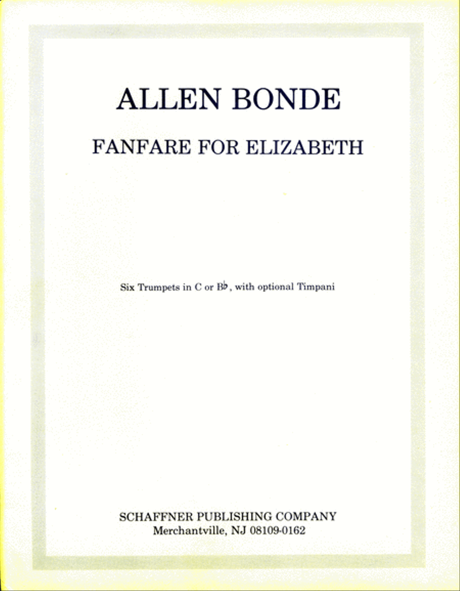 Fanfare For Elizabeth Trumpet scores gallery preview page 1