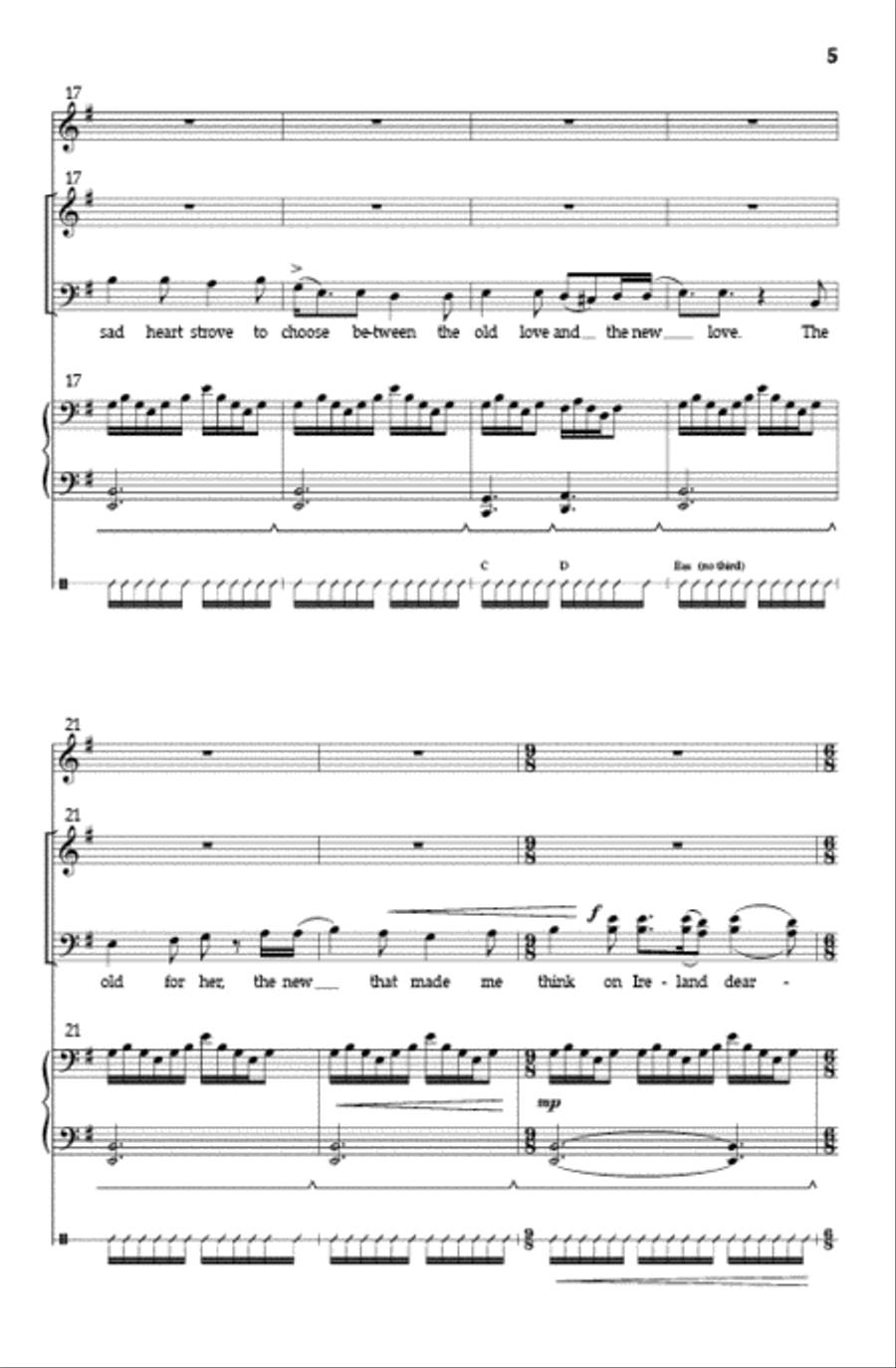 The Wind That Shakes the Barley (SSATB) SSATB scores gallery preview page 4