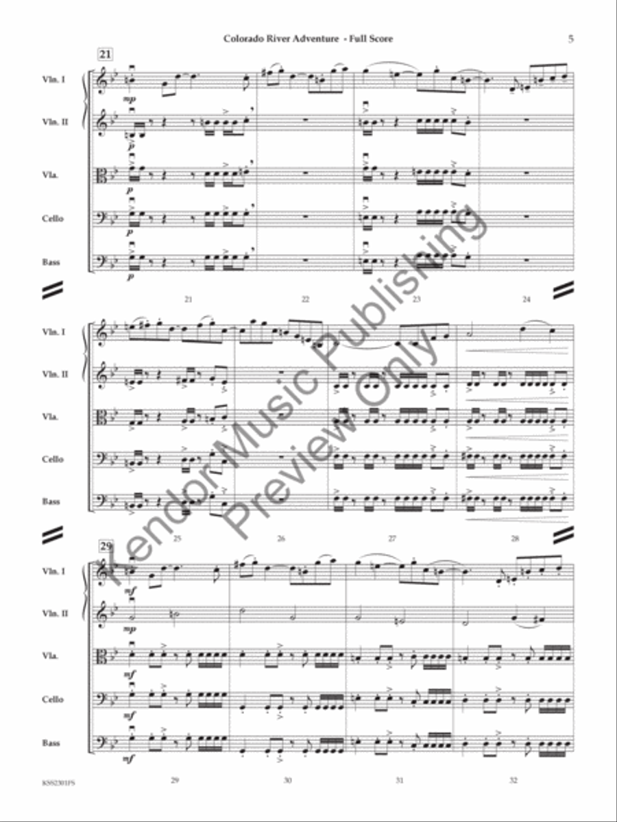 Colorado River Adventure Colorado River Adventure String Orchestra scores gallery preview page 6