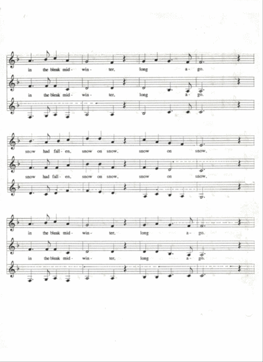 In the Bleak Midwinter SSA scores gallery preview page 2