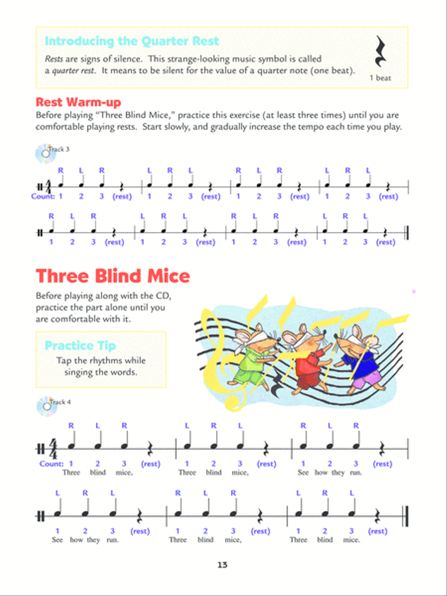 Alfred's Kid's Drum Course, Book 1 Percussion scores gallery preview page 2
