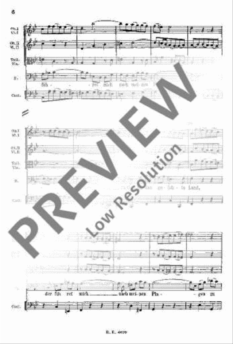 Cantata No. 56 (Cross-staff Cantata, Dominica 19 post Trinitatis) Choir scores gallery preview page 15