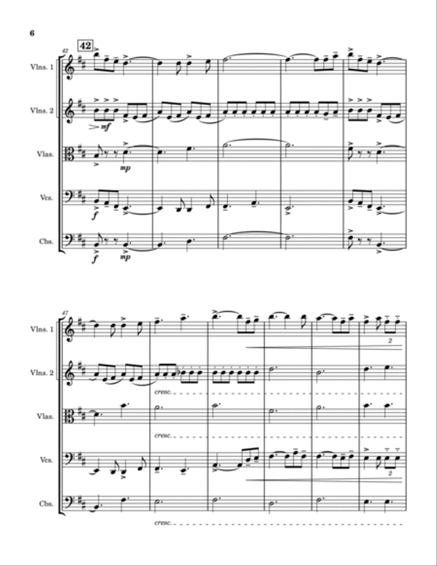Nomination String Orchestra scores gallery preview page 6