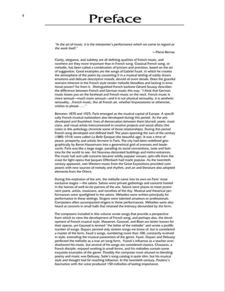 The French Song Anthology Complete Package – Low Voice Low Voice scores gallery preview page 5