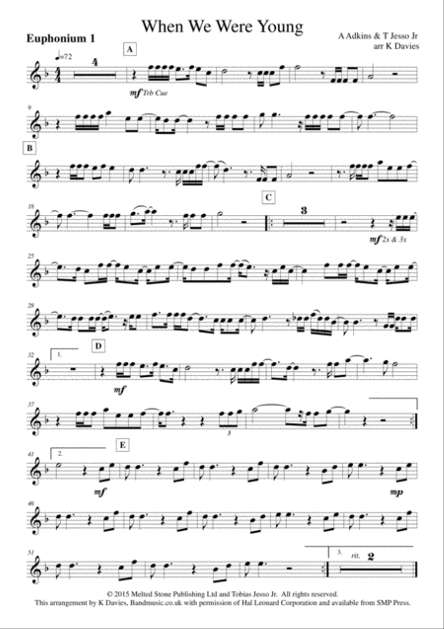 When We Were Young When We Were Young Small Ensemble scores gallery preview page 6