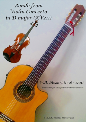 Book cover for Mozart Rondo for Viola and Guitar