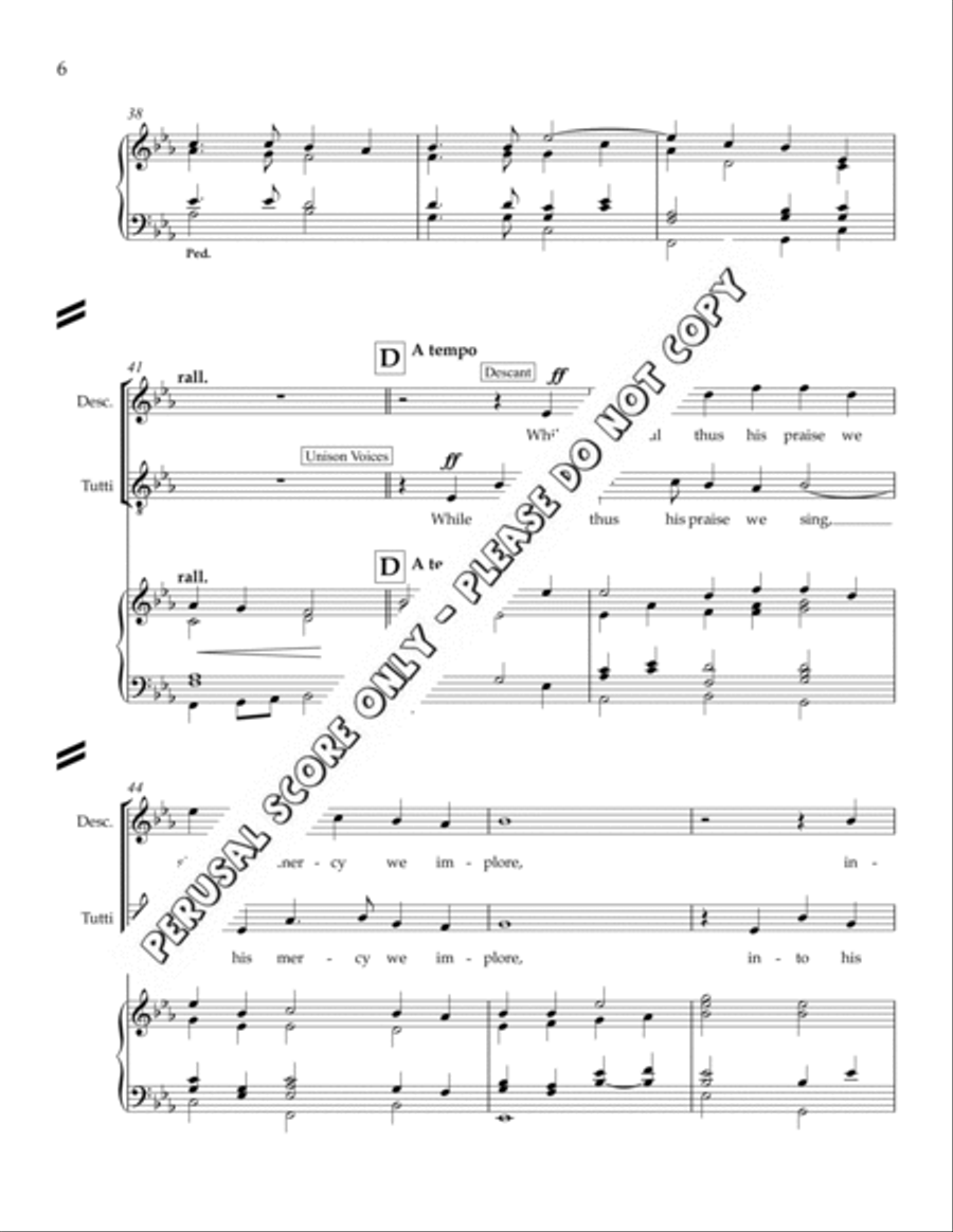 Ye Choirs Of New Jerusalem 4-Part scores gallery preview page 6