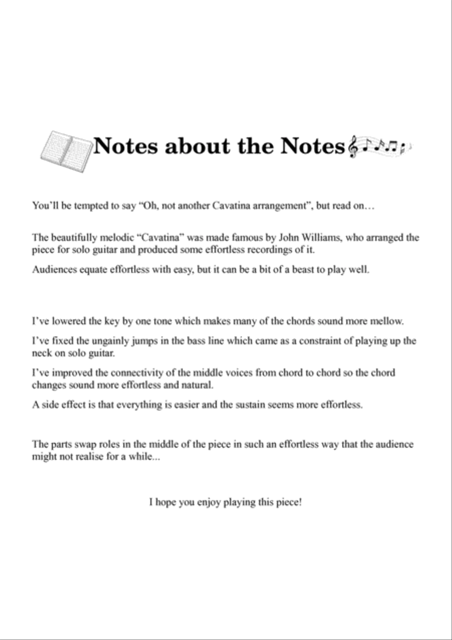 Cavatina Guitar scores gallery preview page 3