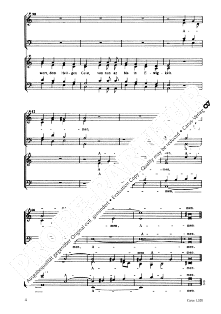 Preis, Dank, Lob, Ehr 4-Part scores gallery preview page 5