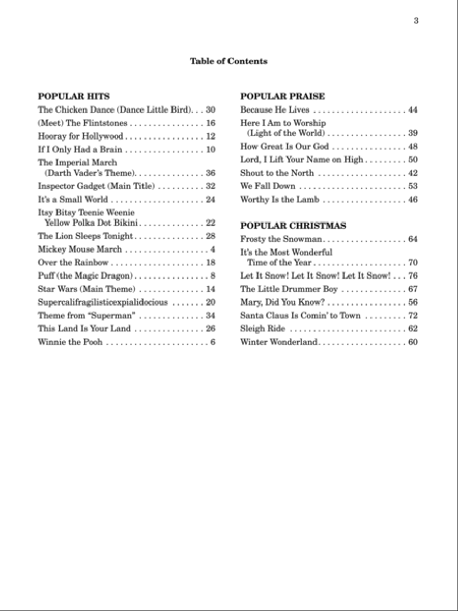 First Book of Pop Easy Piano scores gallery preview page 2
