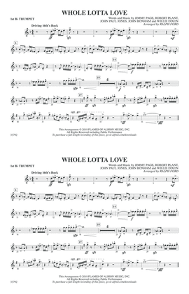 Whole Lotta Love: 1st B-flat Trumpet