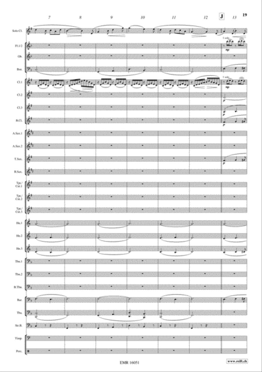 Japanese Folksongs Concert Band scores gallery preview page 12