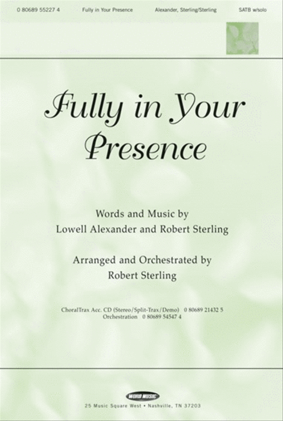Fully In Your Presence - Orchestration Choir scores gallery preview page 1