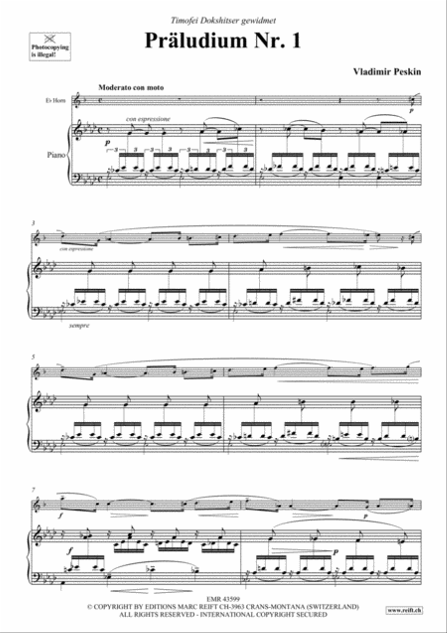 Praludium No. 1 Praludium No. 1 Horn scores gallery preview page 3