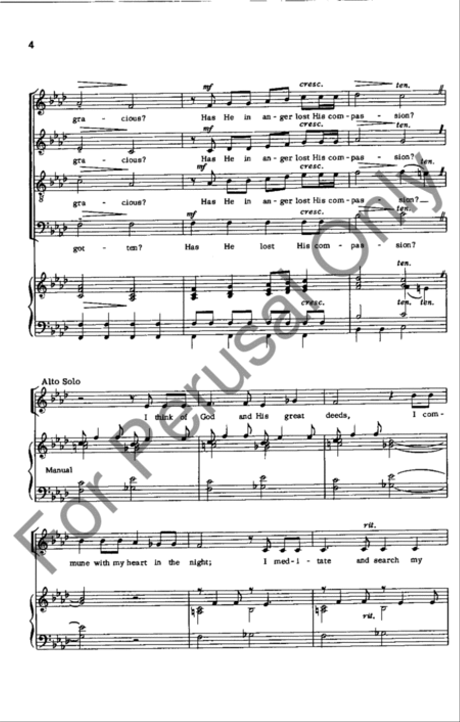 I Cry Aloud To God I Cry Aloud To God 4-Part scores gallery preview page 4