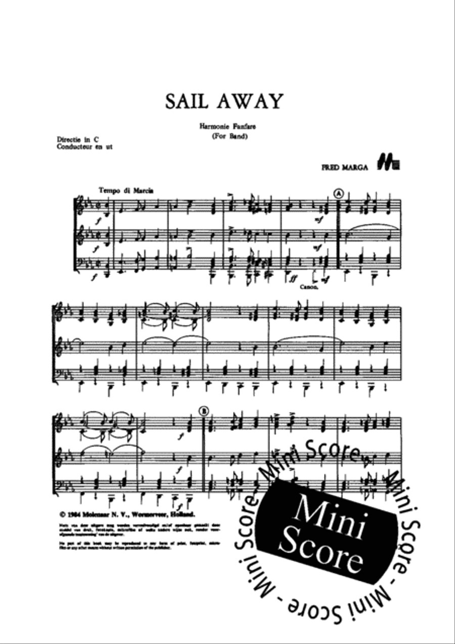 Sail Away Concert Band scores gallery preview page 3