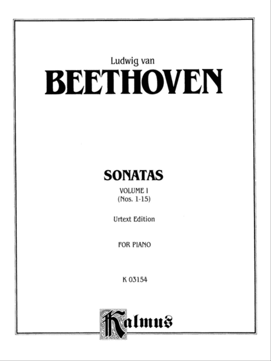 Sonatas (Urtext), Volume 1 Piano Solo scores gallery preview page 2