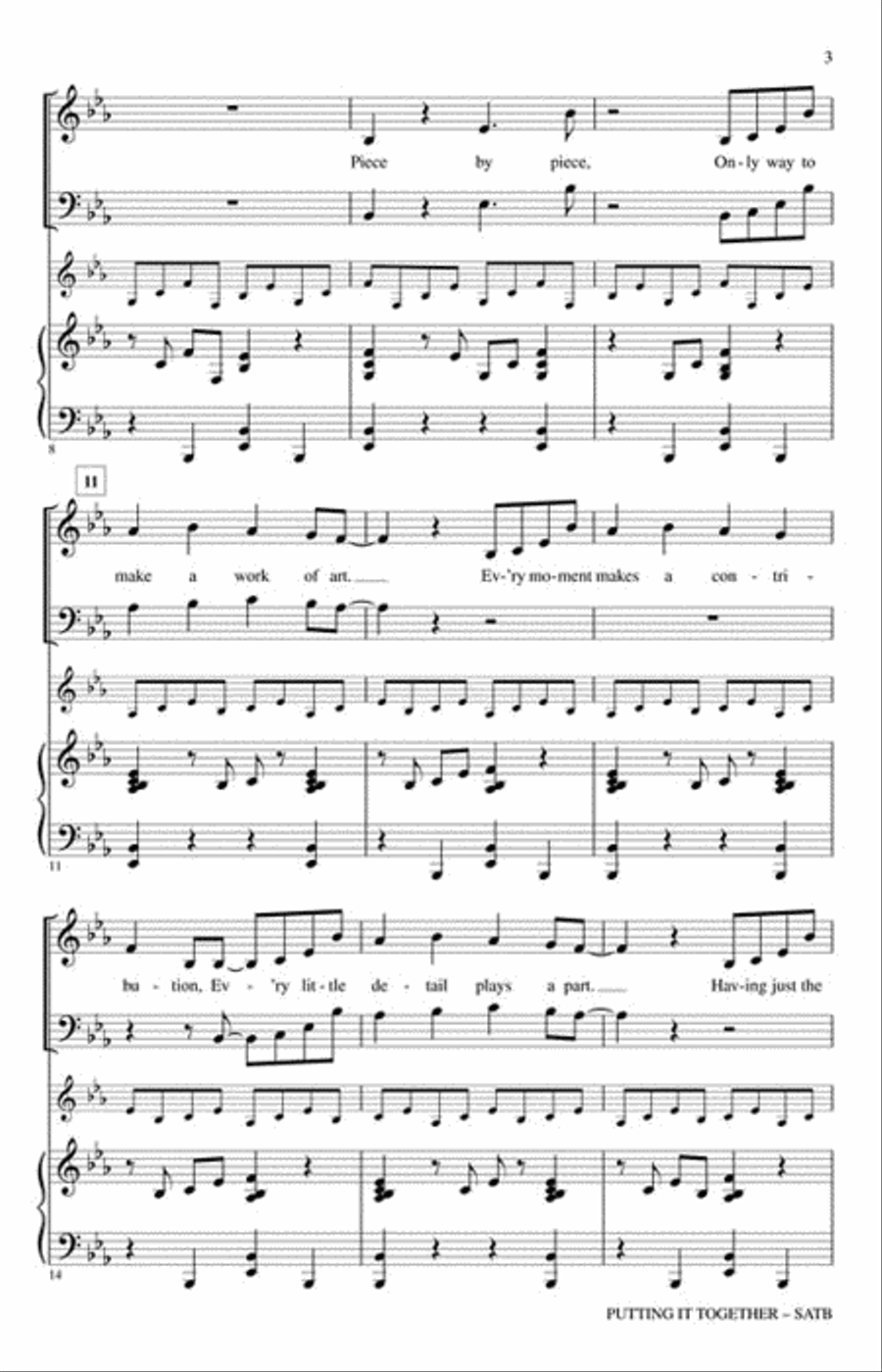 Putting It Together Putting It Together Choir scores gallery preview page 3