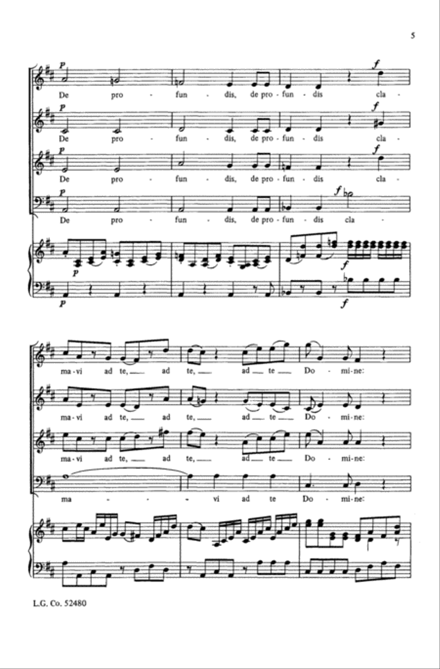 De Profundis Clamavi De Profundis Clamavi Choir scores gallery preview page 3