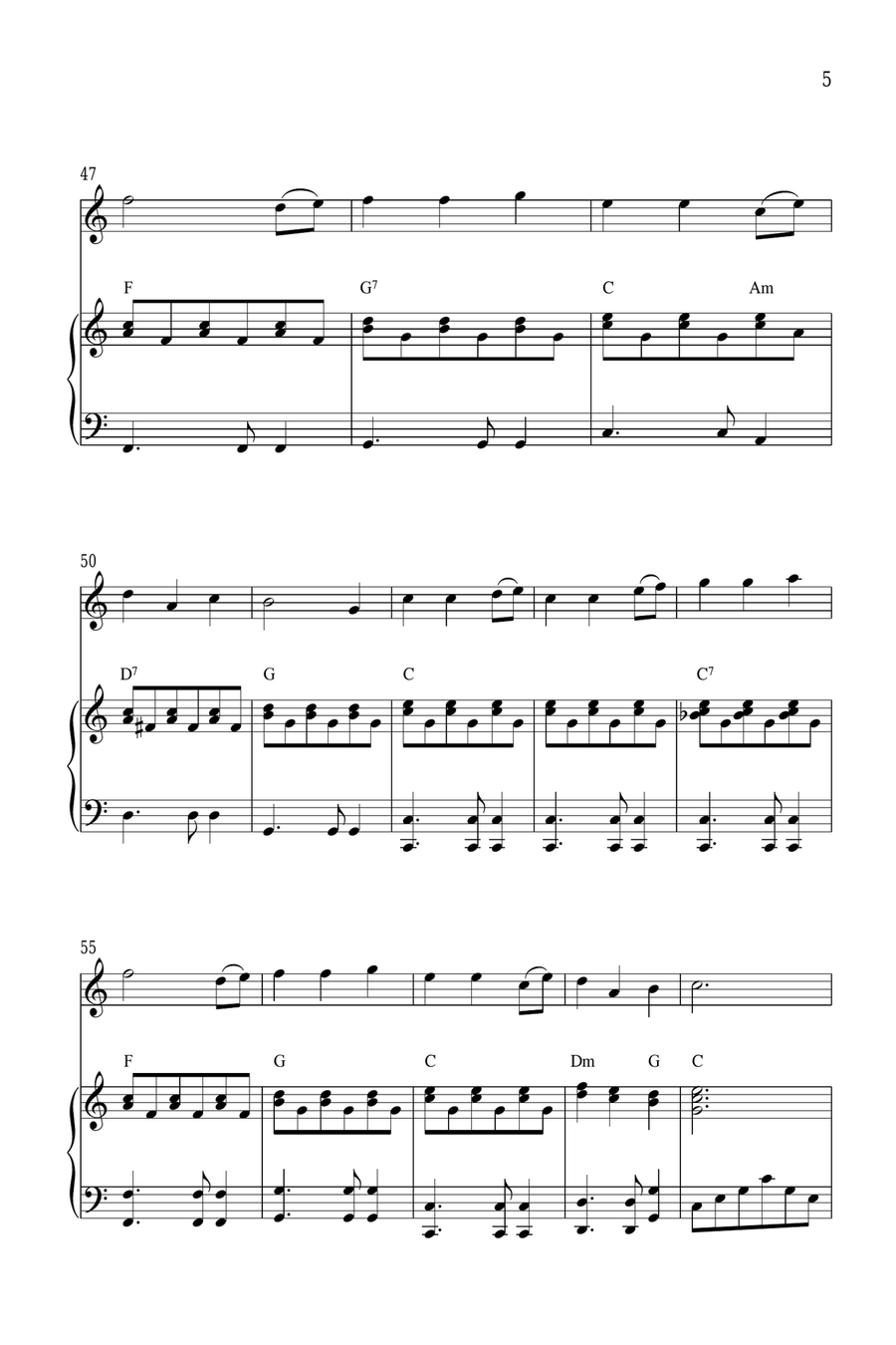 Christmas Medley Violin Solo scores gallery preview page 5