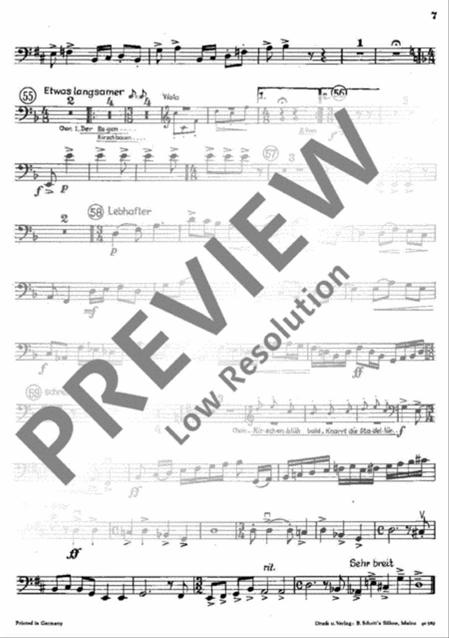 Frühlingserwarten Double Bass scores gallery preview page 8