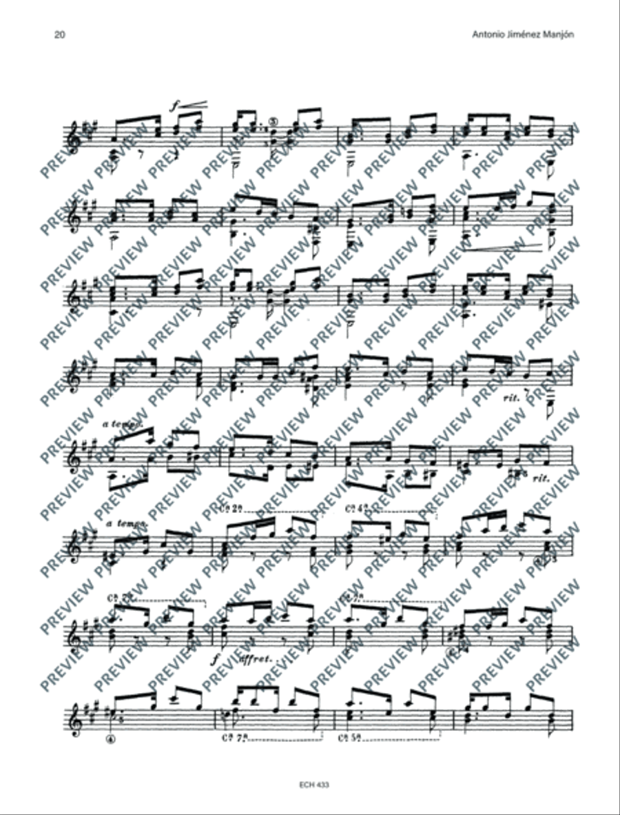 Collected Works for Guitar Classical Guitar scores gallery preview page 21