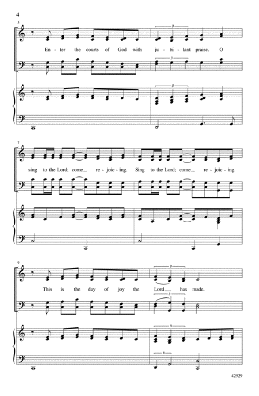 Come Rejoicing, Sing! 4-Part scores gallery preview page 3