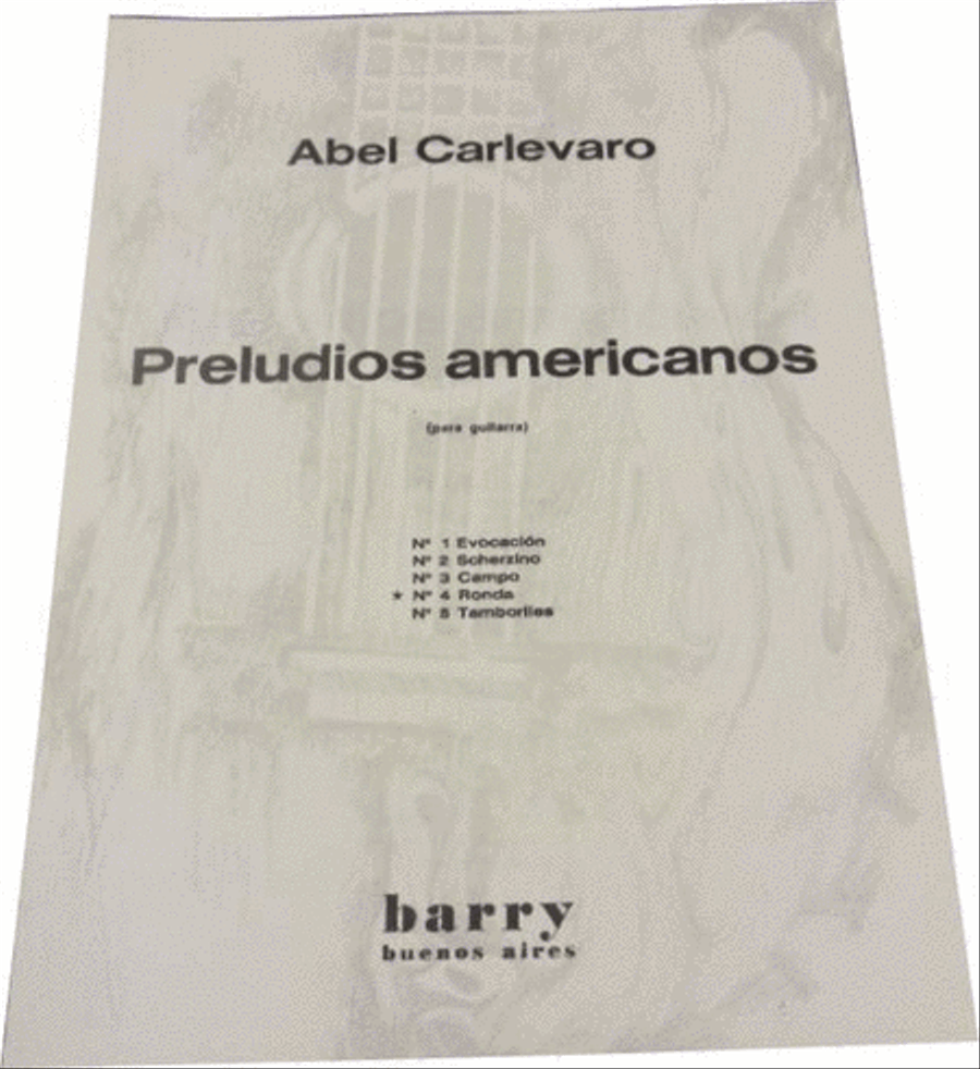 Preludio Americano No. 4 4 Guitar scores gallery preview page 1