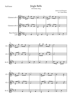 Jingle Bells (Christmas Song) for Clarinet Trio