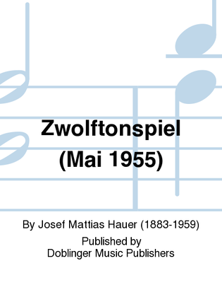 Book cover for Zwolftonspiel (Mai 1955)