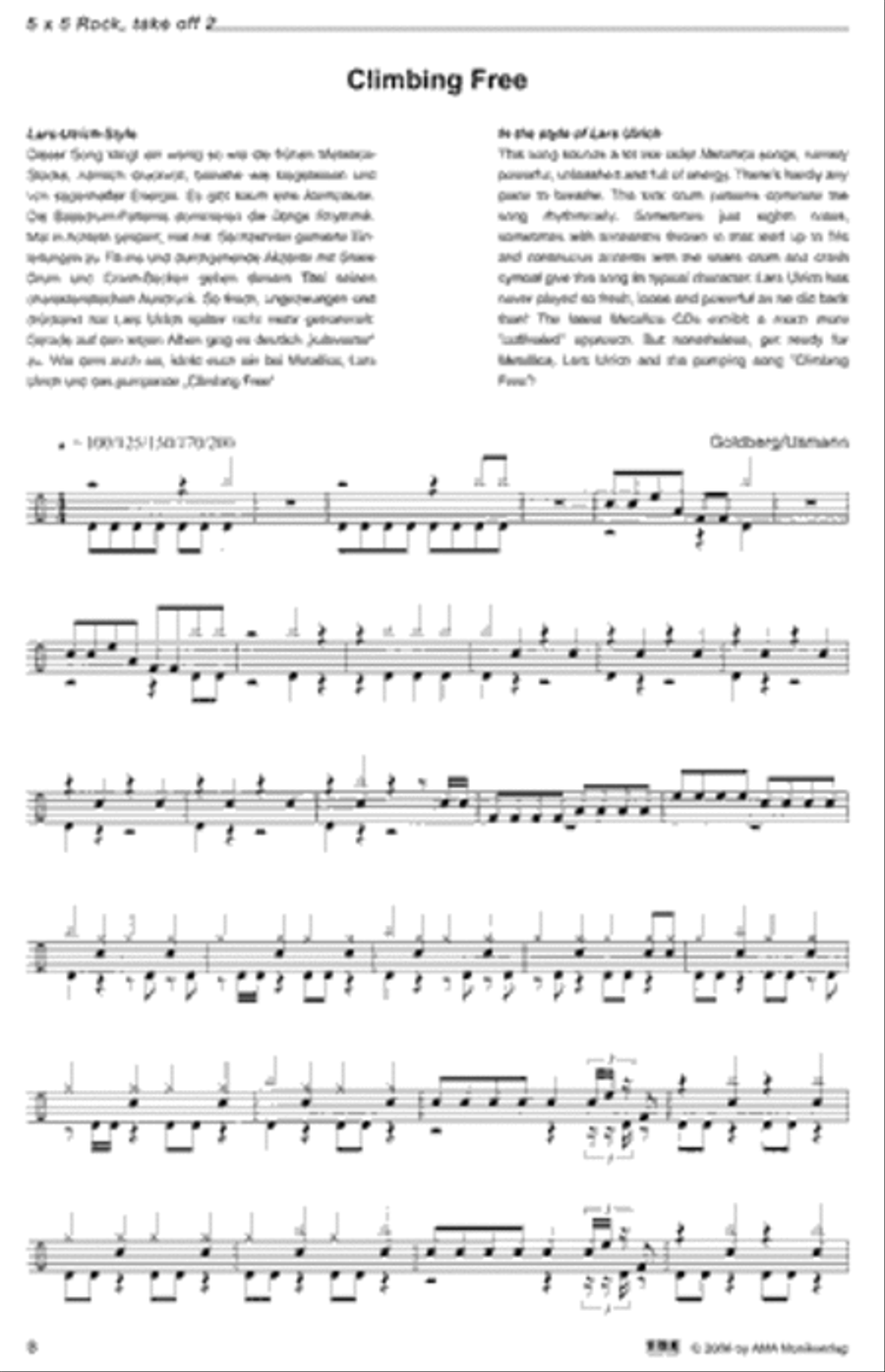 5x5 Rock Take Off 2 Drum Set scores gallery preview page 3
