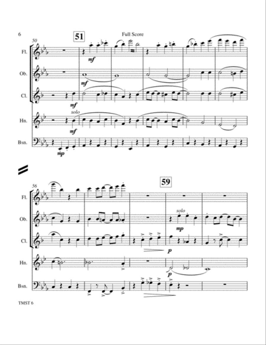 The Muppet Show Theme The Muppet Show Theme Woodwind Quintet scores gallery preview page 6