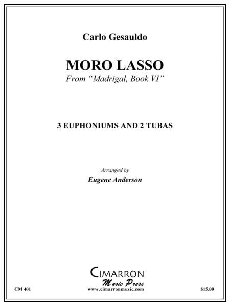 Moro Lasso from Madrigal Book 1