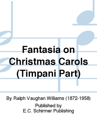 Book cover for Fantasia on Christmas Carols (Timpani Part)